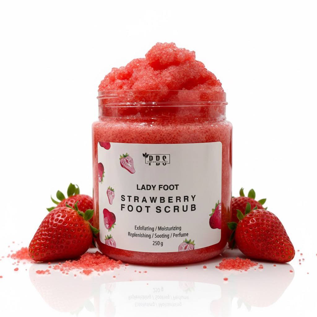 Lady Foot Strawberry Scrub