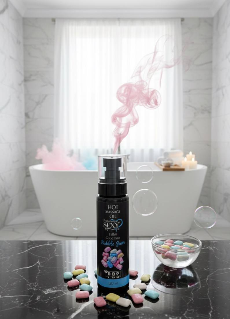 Bubble Gum Hot Massage Oil - (For Married Couples Only)