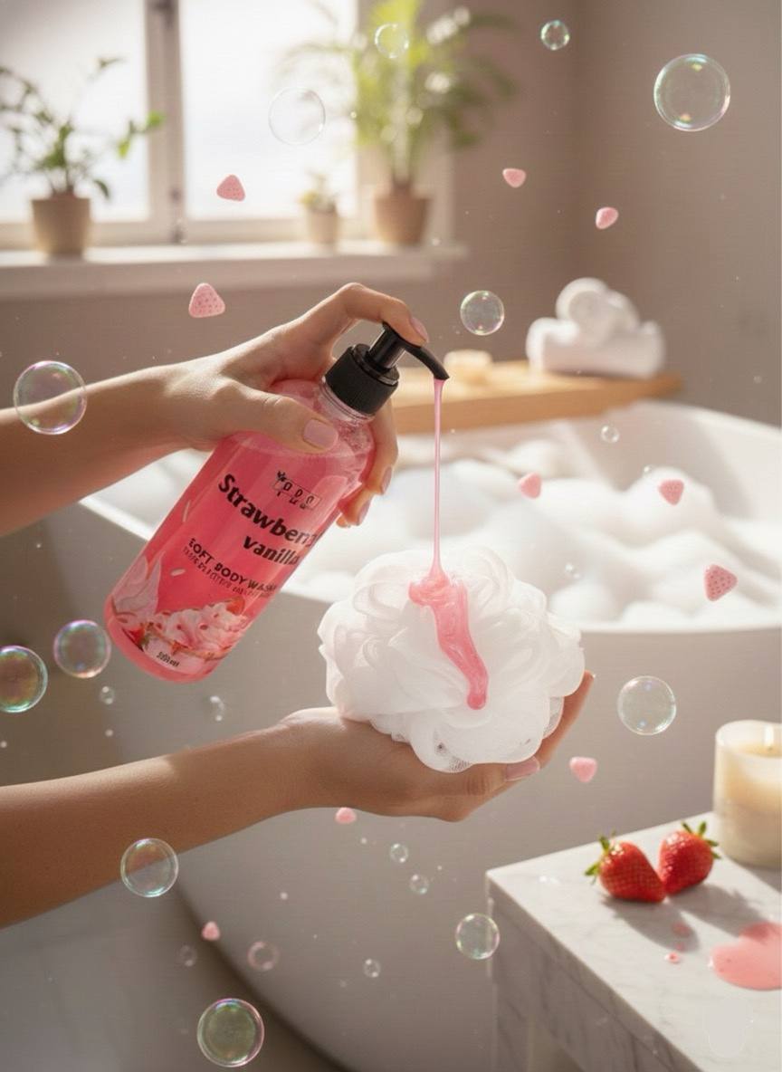 شاور جل PBS سوفت بدي ووش – Strawberry Vanilla
