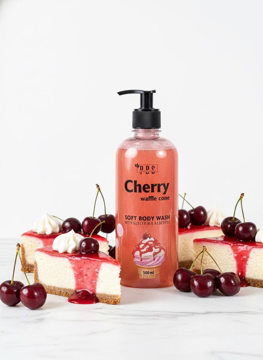 Cherry Waffle Cone Soft Body Wash