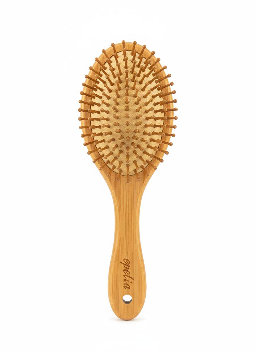 Epelia Oval Bamboo Wooden Hair Brush