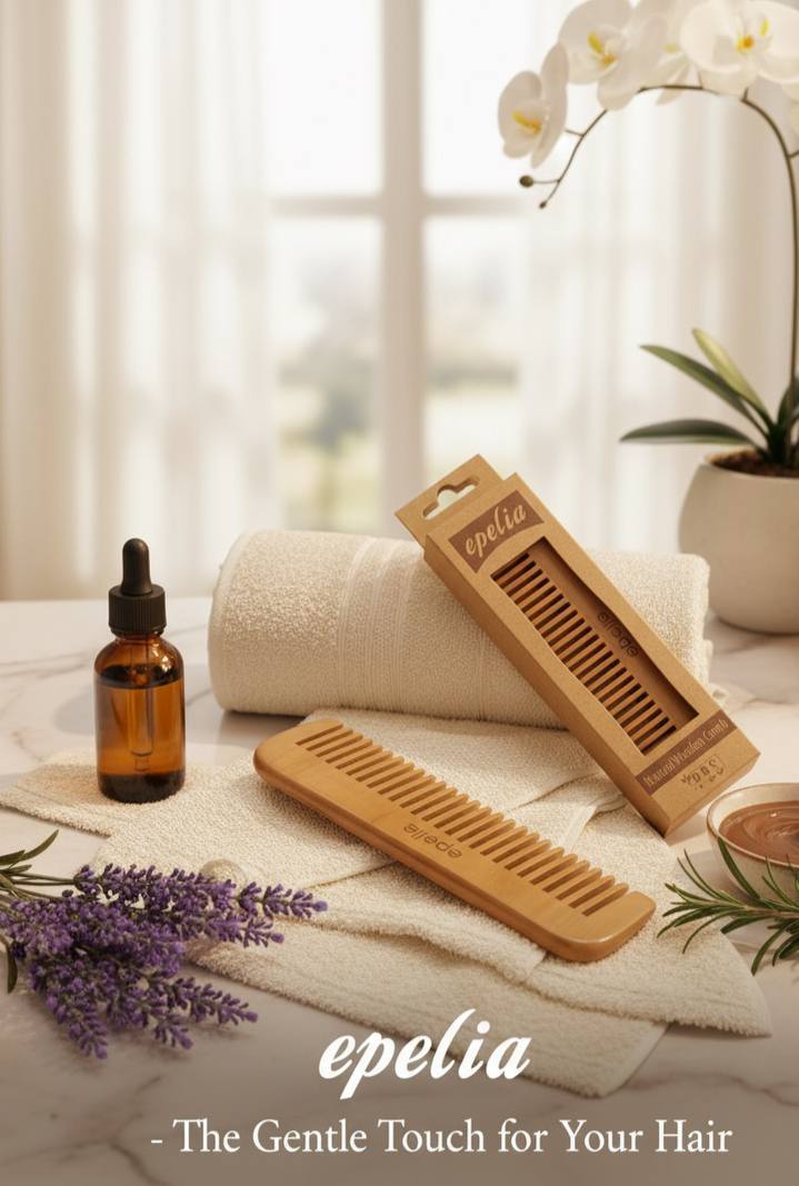 Epelia Wooden Hair Comb