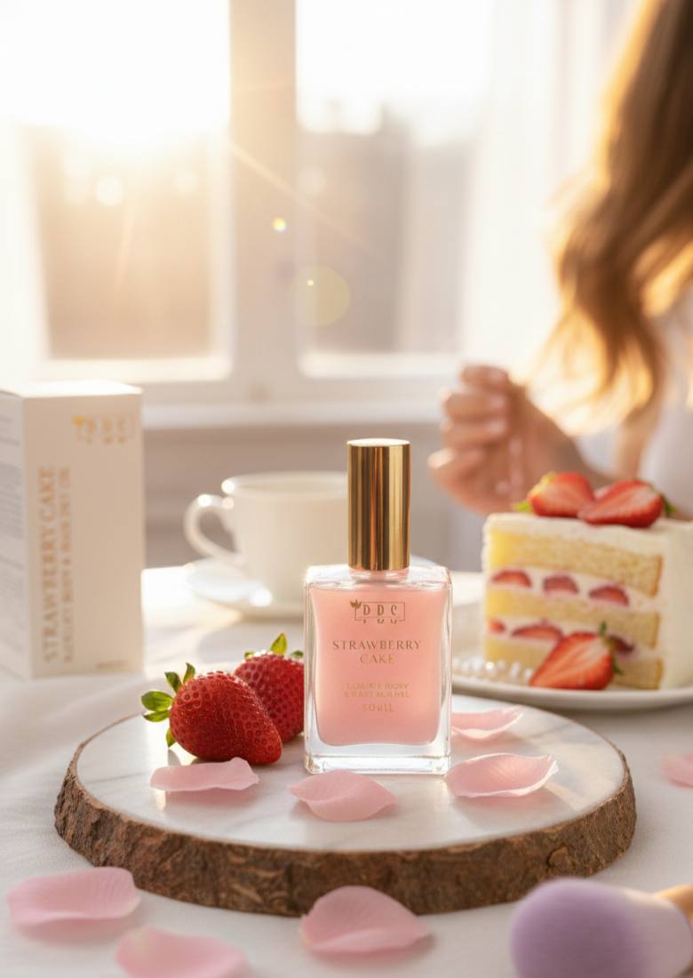 PBS Dry Body & Hair Oil – Strawberry Cake