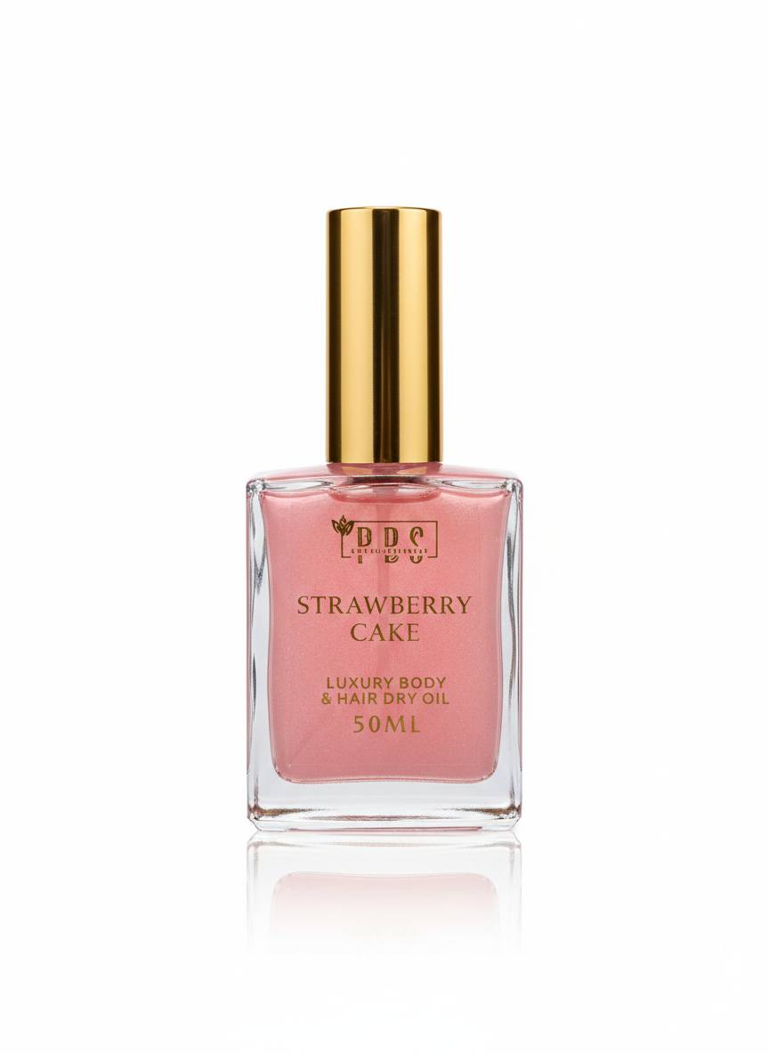 PBS Dry Body & Hair Oil – Strawberry Cake