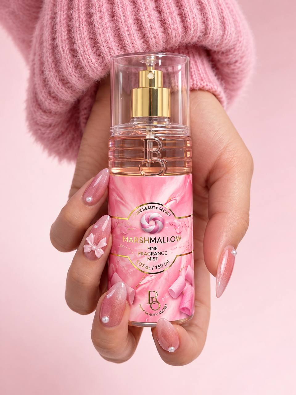PBS Marshmallow Fine Fragrance Mist – Sweet Marshmallow, Vanilla & Strawberry Scent – 150ml