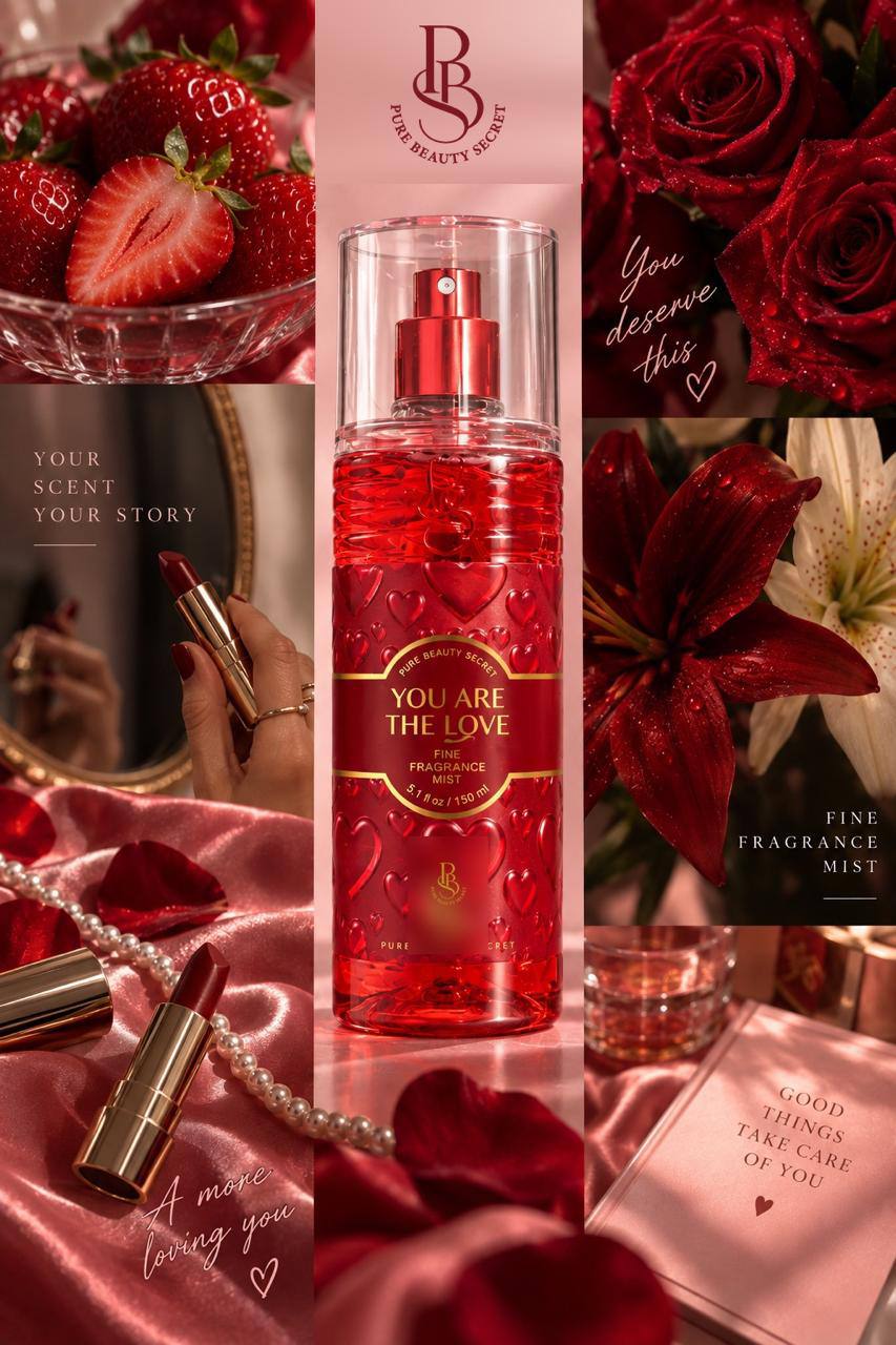 PBS You Are The Love Fine Fragrance Mist – Romantic Feminine Body Mist – 150ml